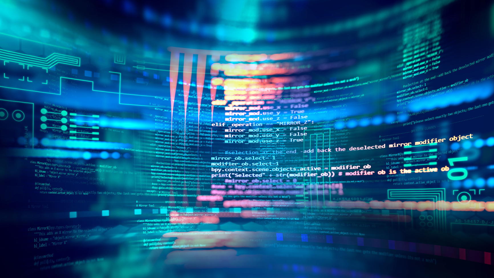 Programming code abstract technology background of software developer and Computer script banner